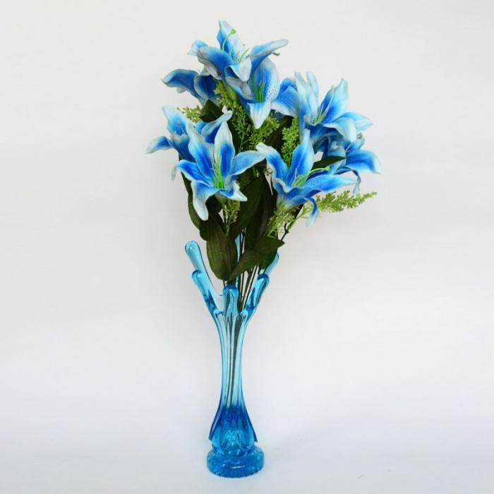 Dekoration av alla hus - en blå blomma