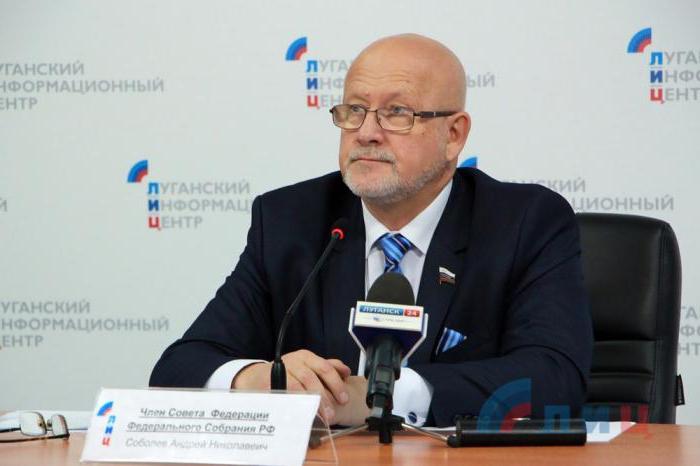 Andrei Sobolev - Senator för federationsrådet från staden Sevastopol