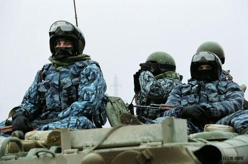 I Ryssland finns olika typer av trupper